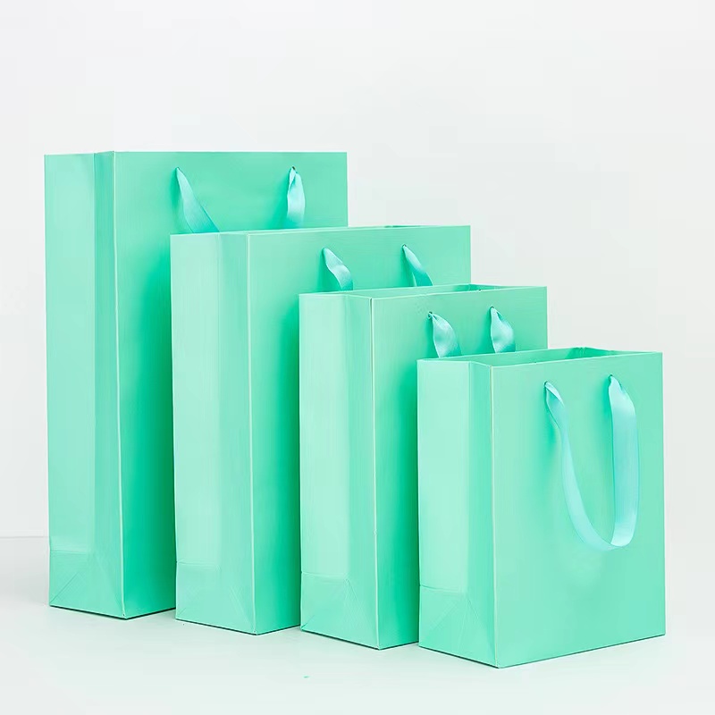 Paper Bag With Ribbon Handle