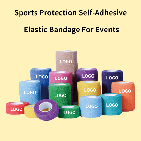 Sports Protection Self-Adhesive Elastic Bandage For Events