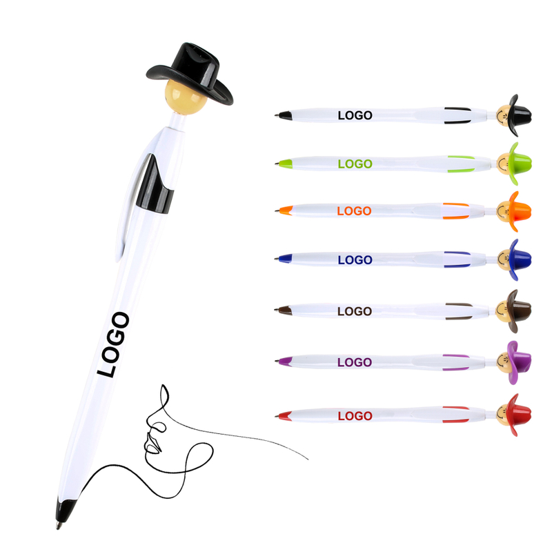 Cartoon Head Hat Ballpoint Pen