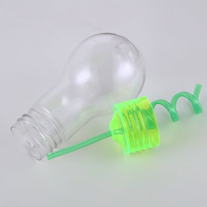 20oz Clear Led Bulb Cups w/ Light Creative Plastic Bottle