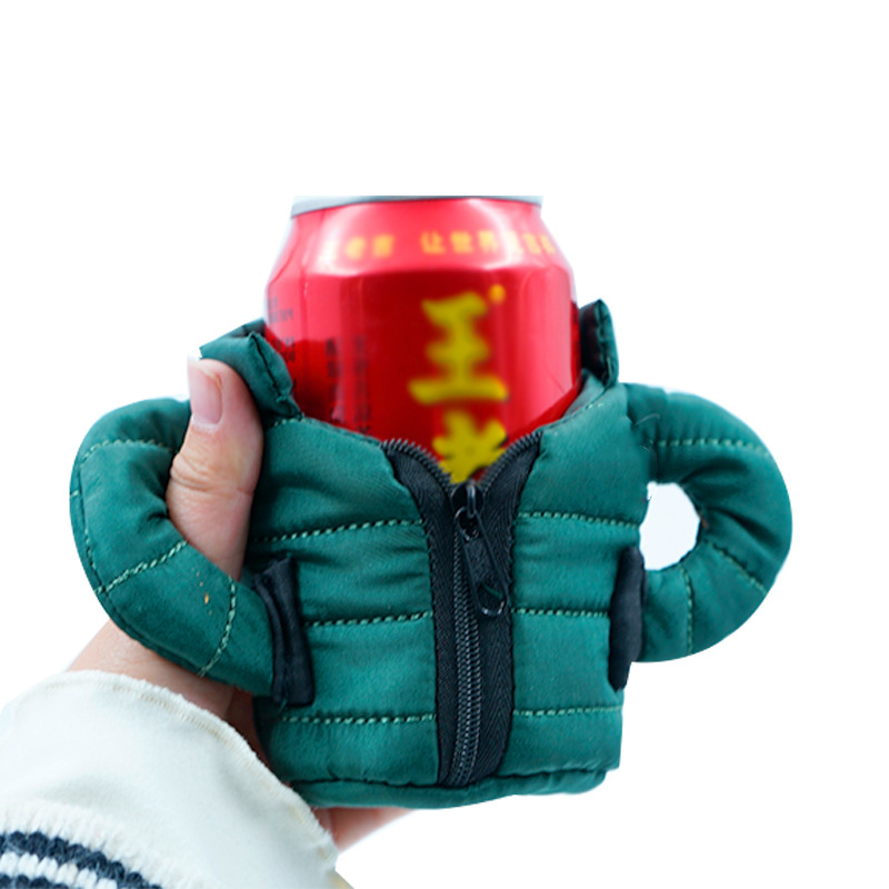 Unique Down Jackets Beer Can Cooler Cup Insulated Sleeve