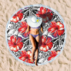 Custom Full Color Imprint Large Round Microfiber Beach Towel