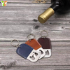 Bottle Opener With Leather Cover
