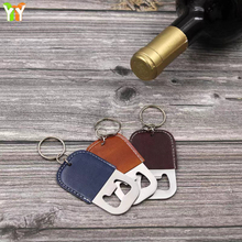 Bottle Opener With Leather Cover