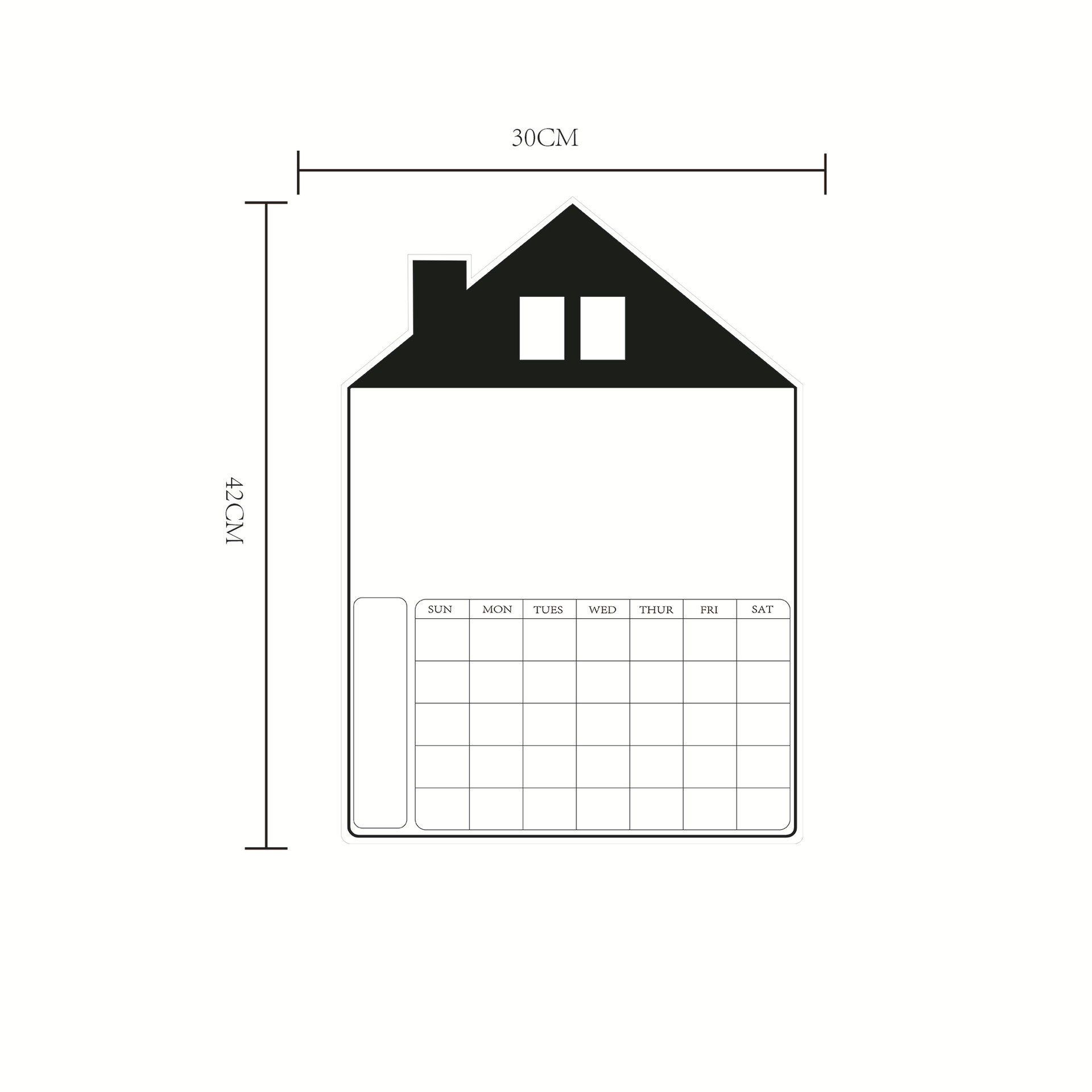 House-Shaped Magnetic Dry Erase Fridge Memo Board Whiteboard