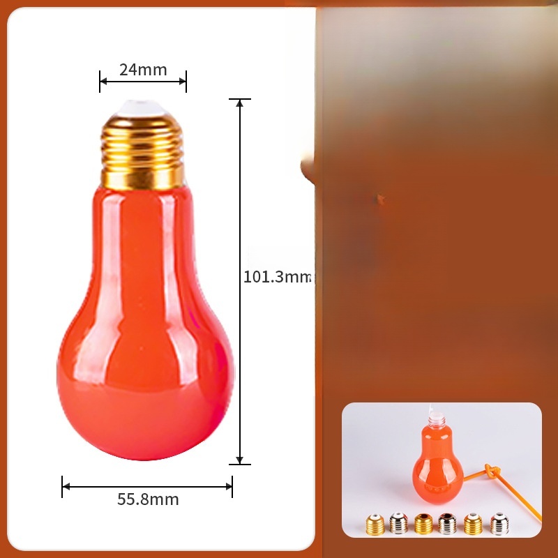 3.4 oz - 17oz Mini Big Light Bulb Plastic Cup Bottle