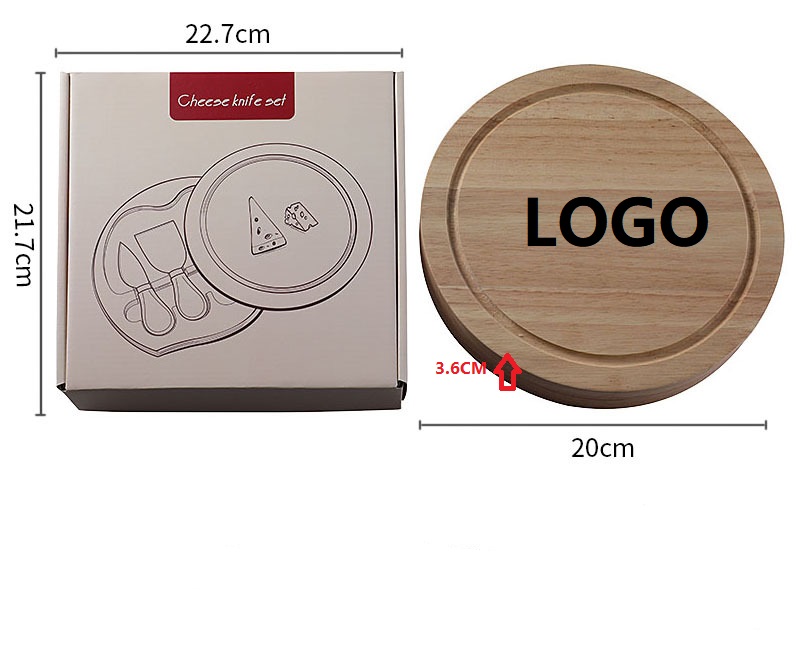 Custom 5-Piece Bamboo Cheese Knife Board Set