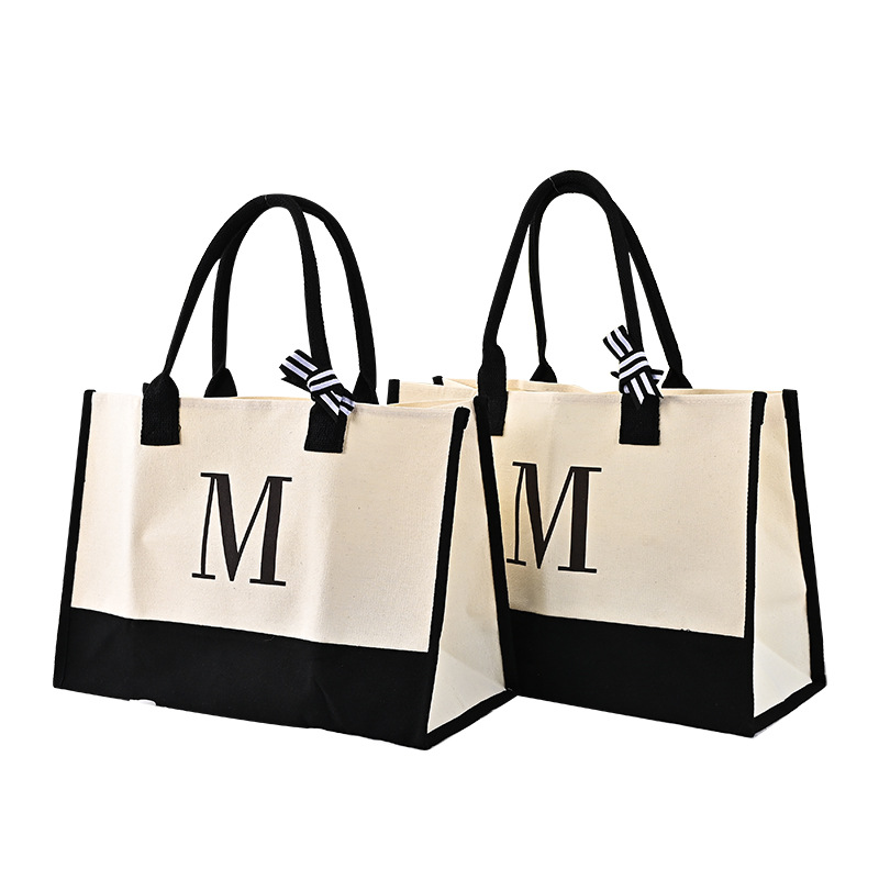 Jute Tote Bags Shopping Grocery Reusable Carry