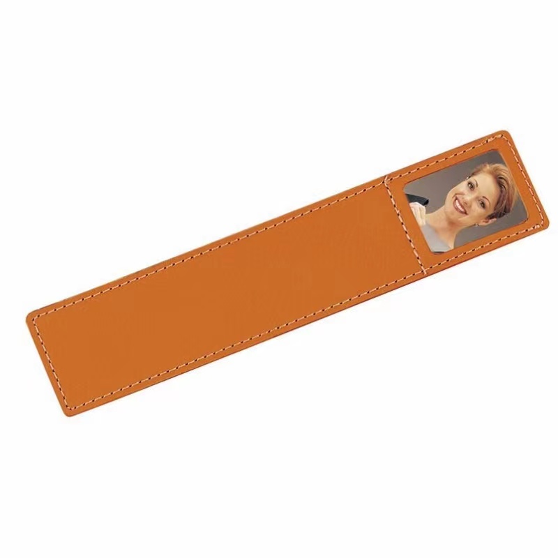 PU Leather Bookmark With Photo Frame
