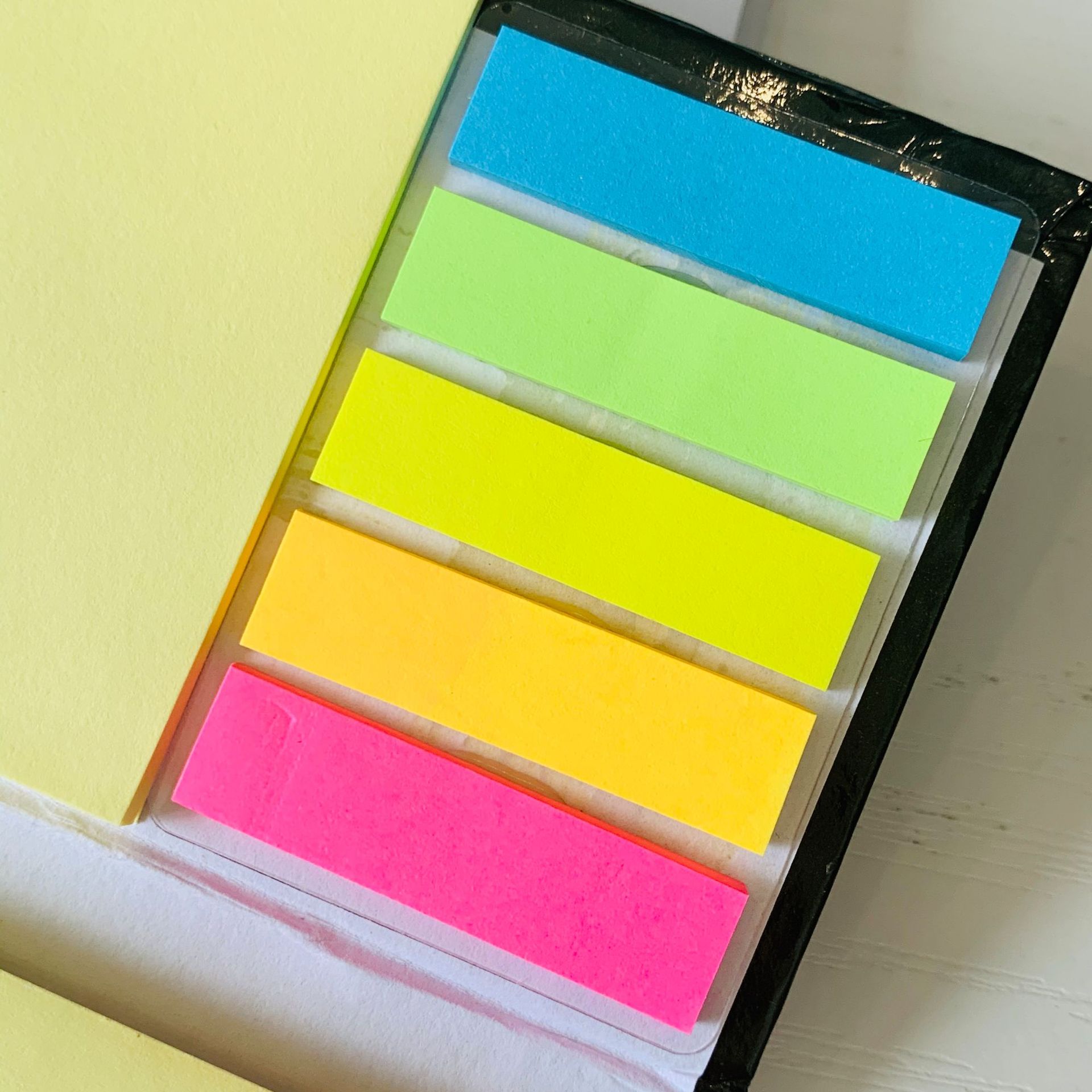 Hard Cover Sticky Note Memo Pad Set