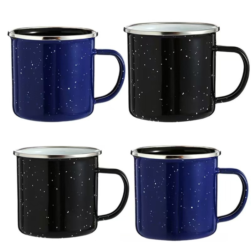 16oz Stainless Steel Enamel-coated Campfire Mug Coffee Tea Cup