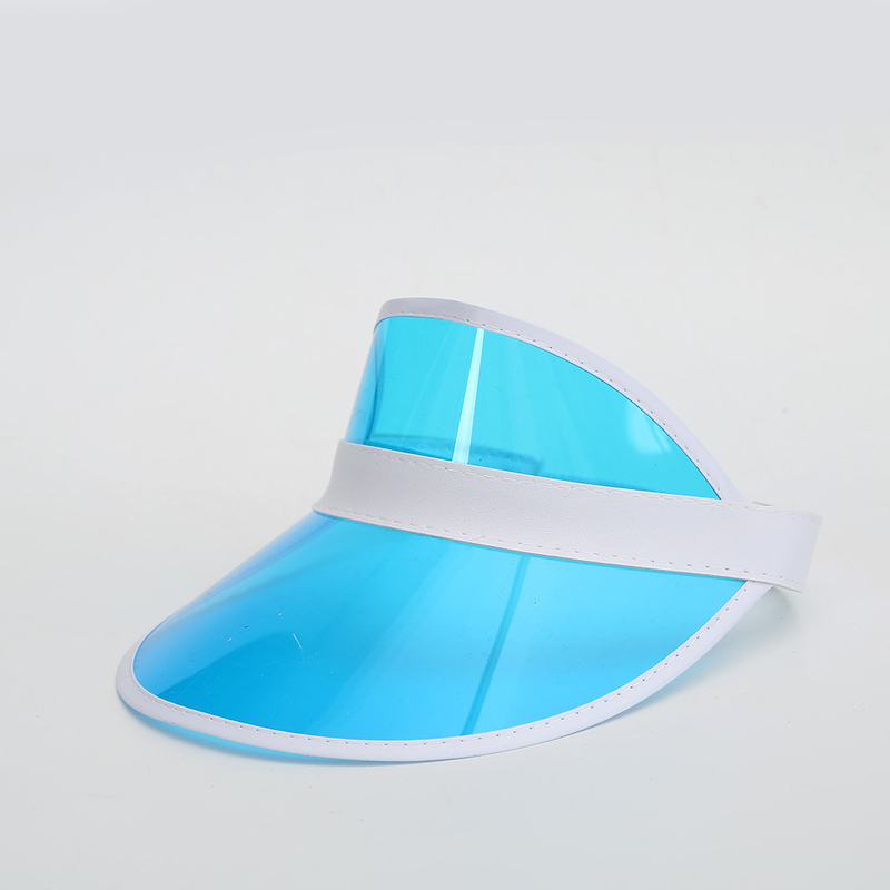 Anti-UV Headwear Highlight Plastic Cap Visor Outdoor Hat
