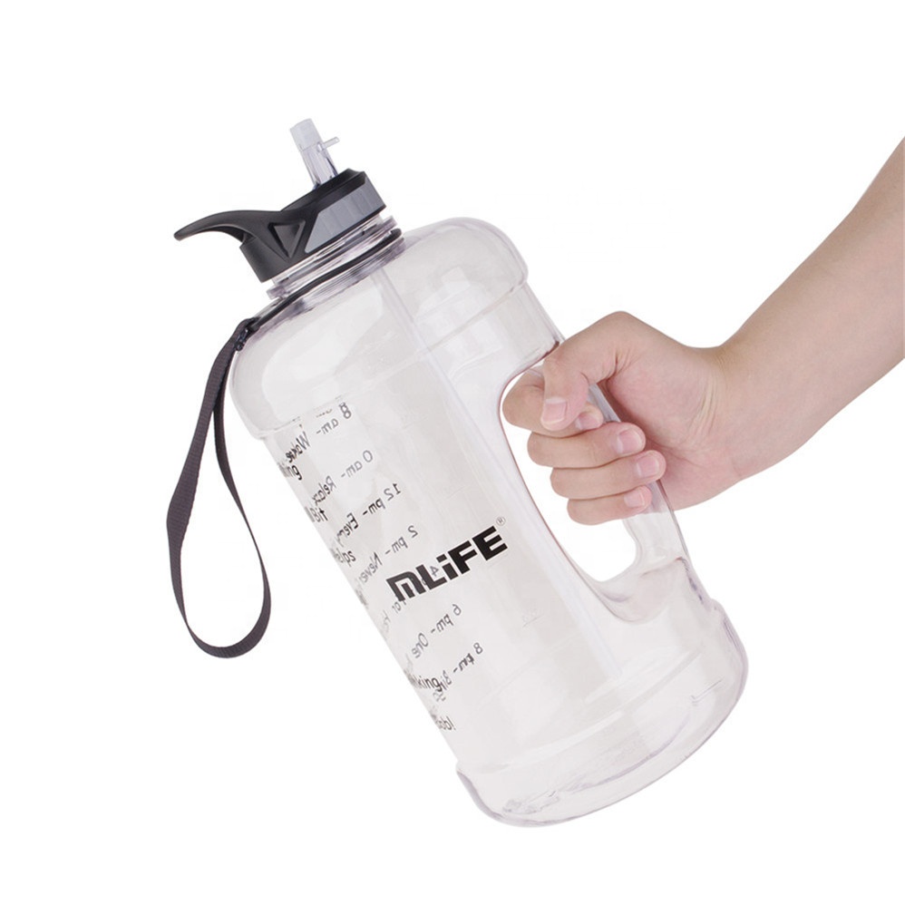 Clear Plastic Bottle Half Gallon Water Jug GYM Water Bottle