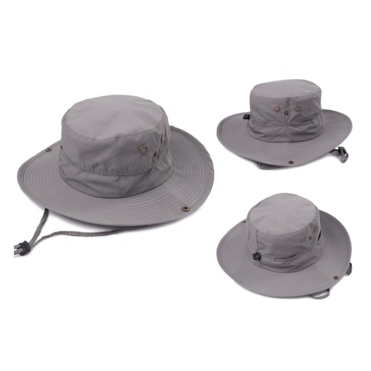 Cotton Sun Hats Plain Outdoor Fishing Safari Boonie Cap
