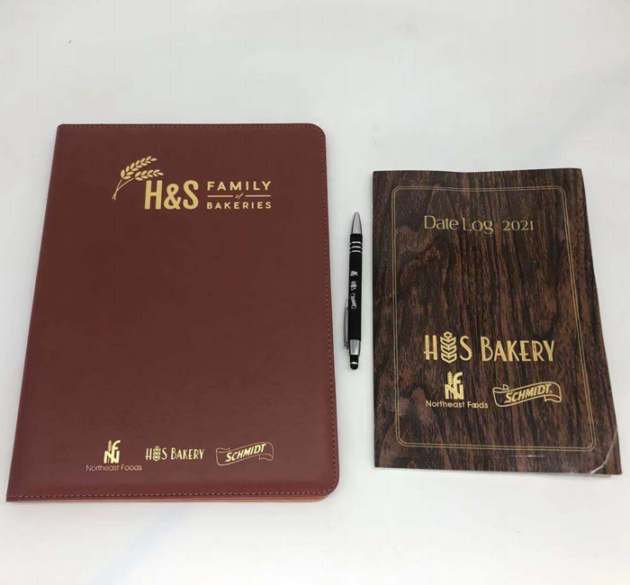 High Quality Leather Custom Notebook Set