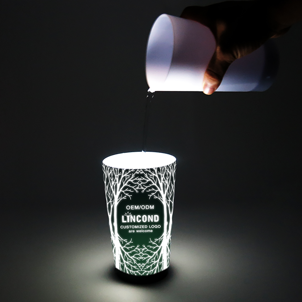 LED Cups Flashing Light up Automatic Water Activated Color Changing Wine Whisky Beer Cola Juice Drinkware Mugs