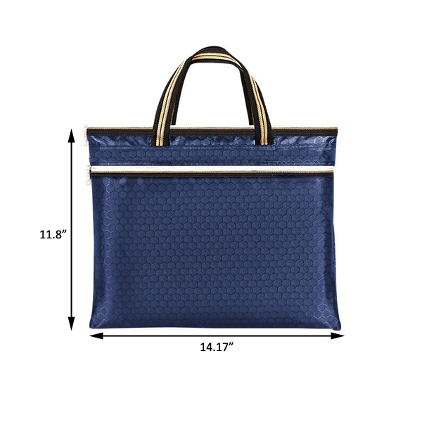 Document Bag with Handle A4 documents Waterproof Zipper Bag