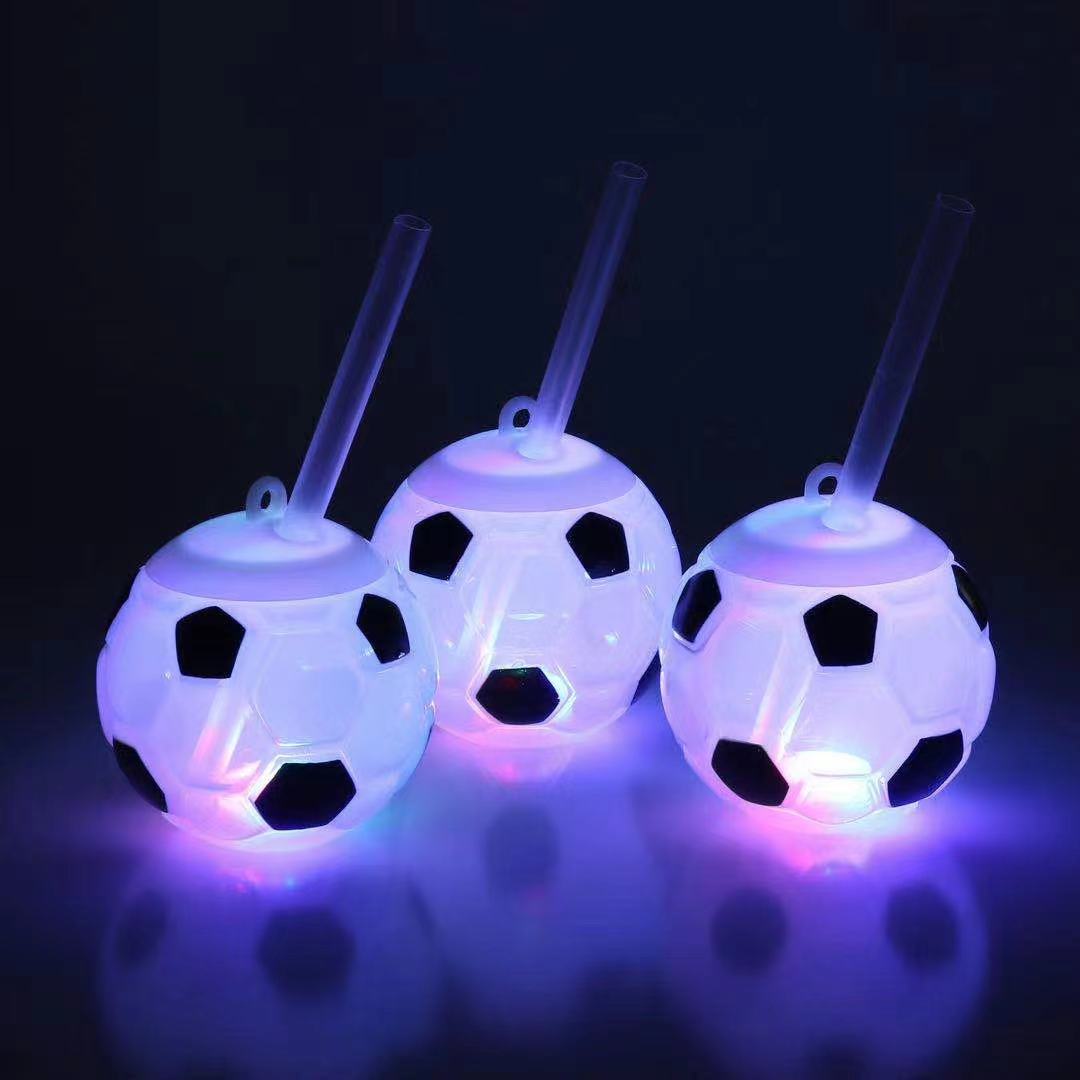 Colorful 20oz LED Ball Tumbler with Straw