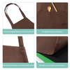 Advertising Apron Custom Logo Printing Promotional Gift With Two-Pocket 