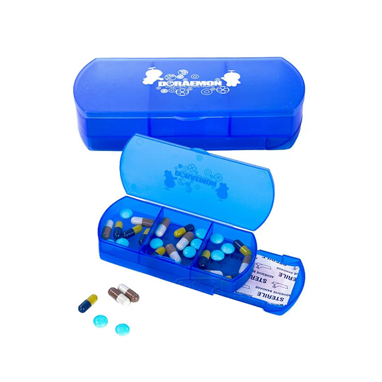 Band-aid Box With Three Compartments