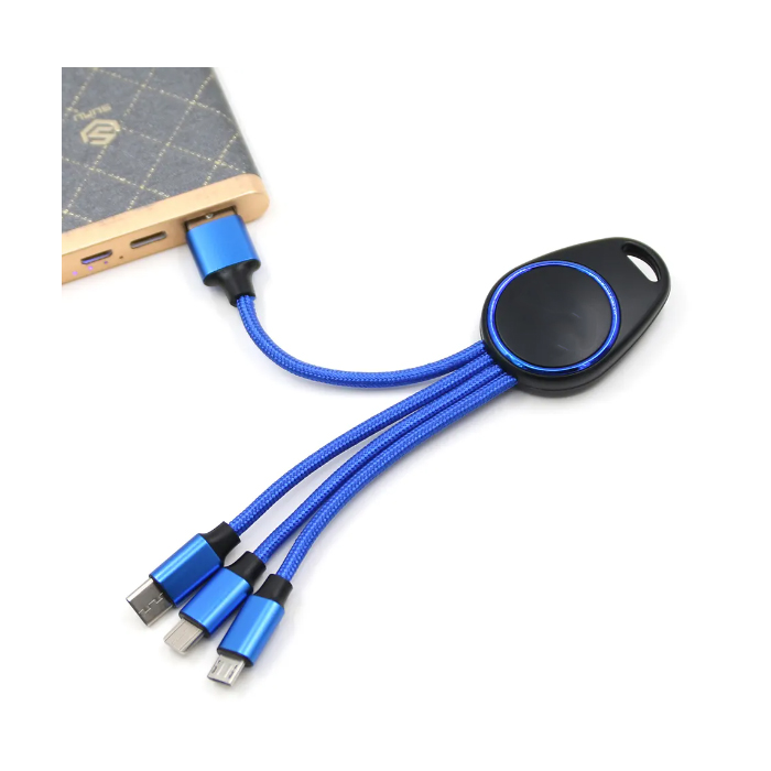 One Drag Three Keychain Charging Cable