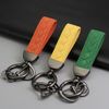 LOGO car leather keychain can be customized