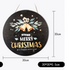 Christmas Doorplate Sign Wood Ornament Festive Decoration