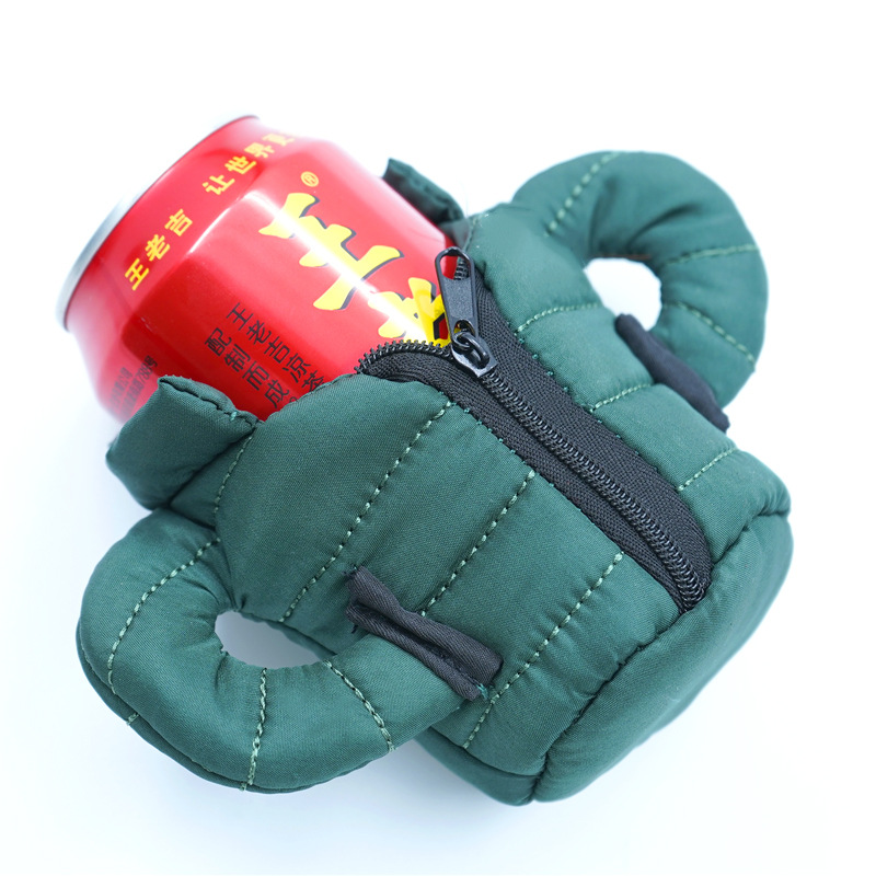 Unique Down Jackets Beer Can Cooler Cup Insulated Sleeve