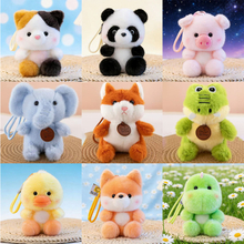 Plush Animal Keychain Scented Keyring Stuffed Toy Accessory
