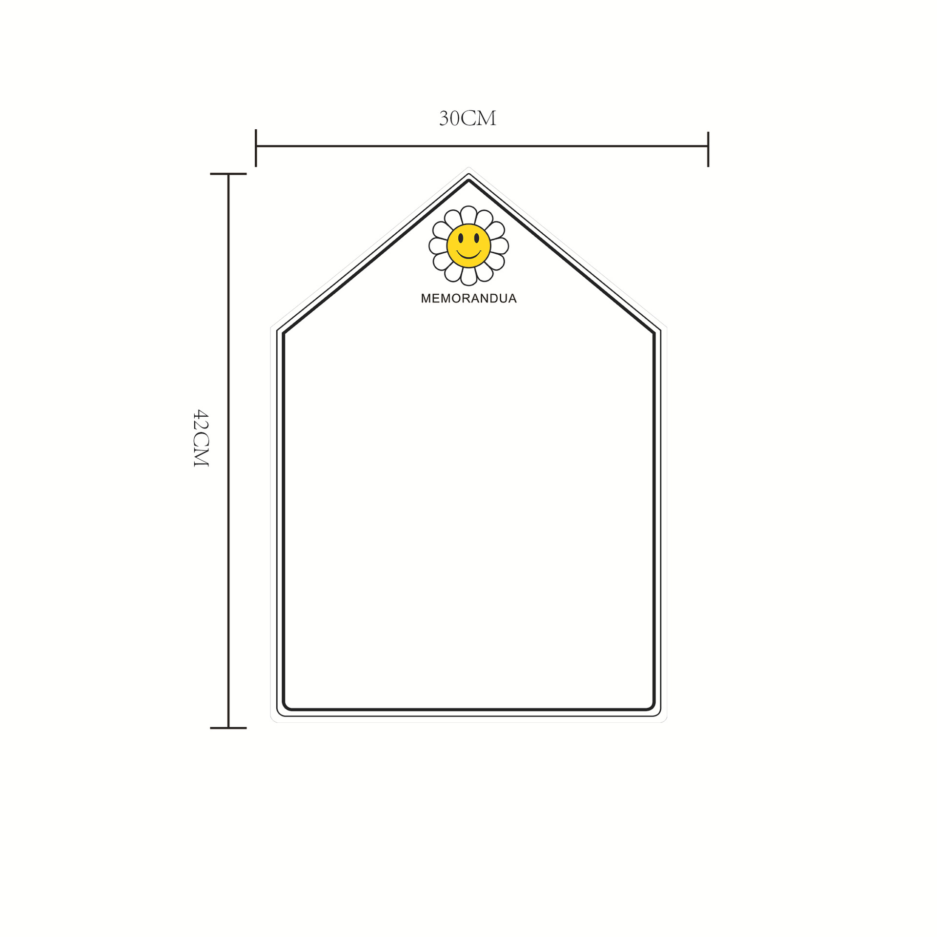 House-Shaped Magnetic Dry Erase Fridge Memo Board Whiteboard