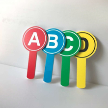 Custom Logo Handheld Diecut Auction Bid Paddles