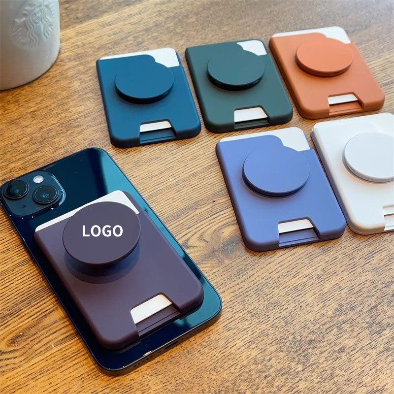 Magnetic Cell Phone Wallets Card Holder With Stand