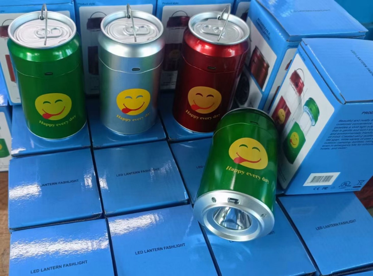 Rechargeable Soda Can LED Camping Light Lantern Lamp