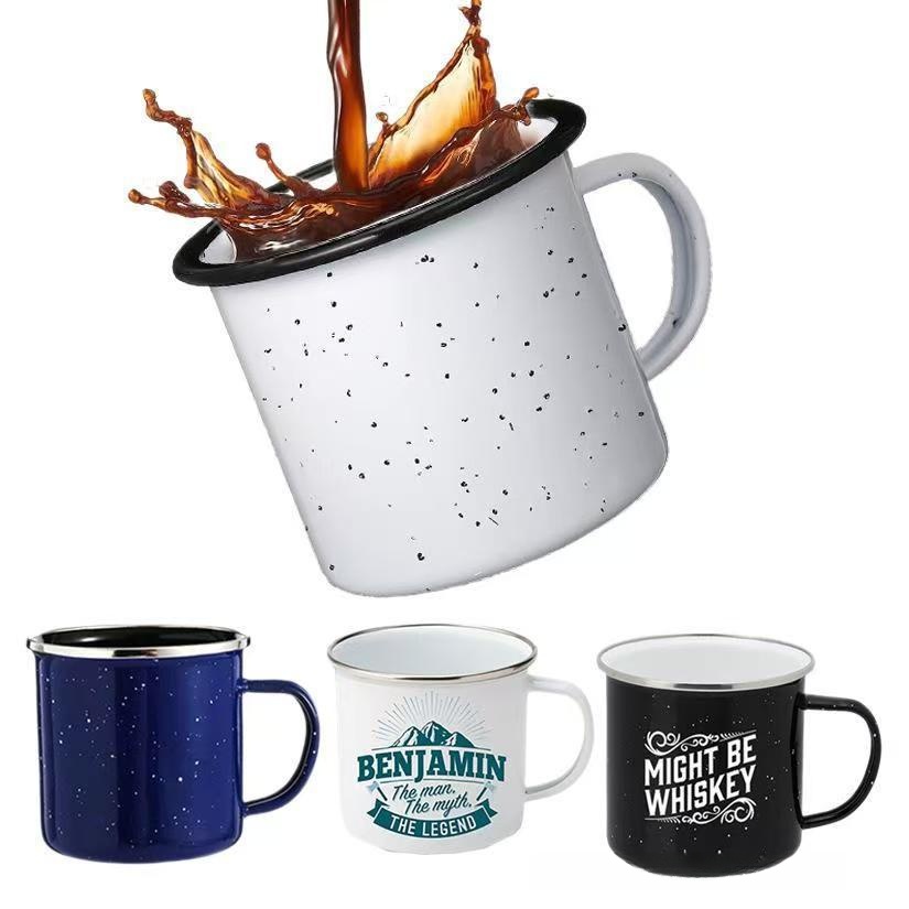 16oz Stainless Steel Enamel-coated Campfire Mug Coffee Tea Cup
