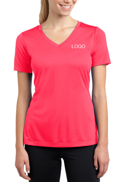 Women's Short-Sleeve V-neck Jersey Tees