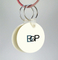 Custom Logoed Round Circle Soft PVC Key Tag Keychain