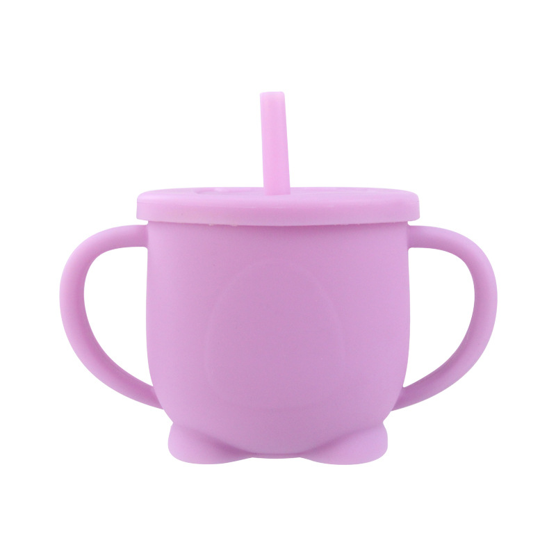 160ml Silicone Children Straw Cup Baby