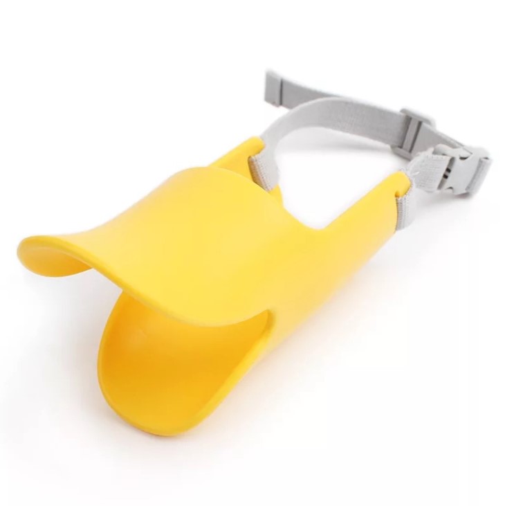 Pet Anti-bark and Bite Silicone Duck Muzzle