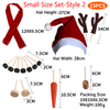 15pcs/16pcs Set Simulation Christmas Snowman Dress Up Set Accessories Funny Make Snowmen Family Tool Kit Decorative Suit