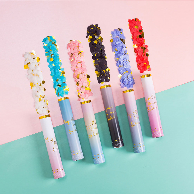 12" Premium Confetti Cannon Party Confetti Shooters for Celebrations, Birthday, Graduation, New Year's Eve, Wedding