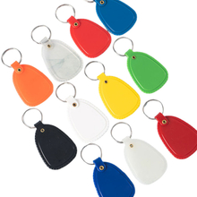 2.20"×1.42" Teardrop Shape Plastic Key Tag