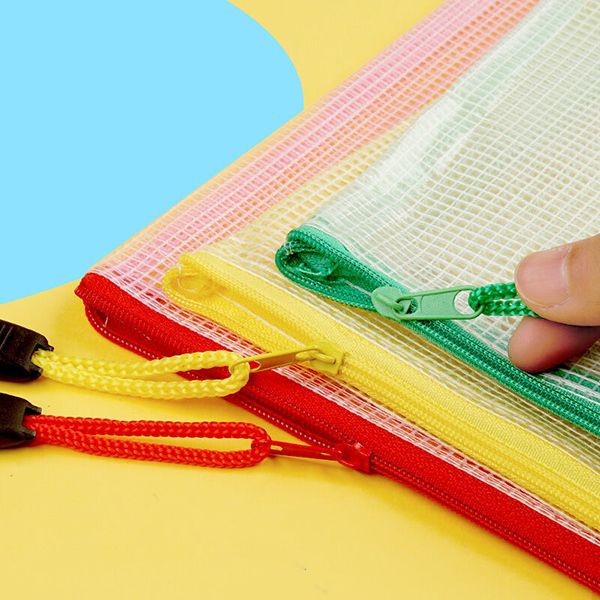 A4 Zipper Plastic File Bag