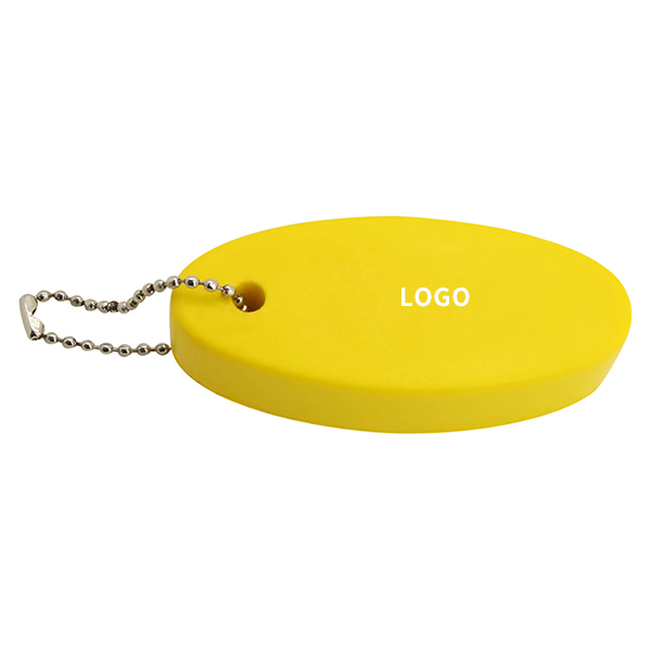 Floating Board Shaped Foam Ball Stress Relieving Keychain