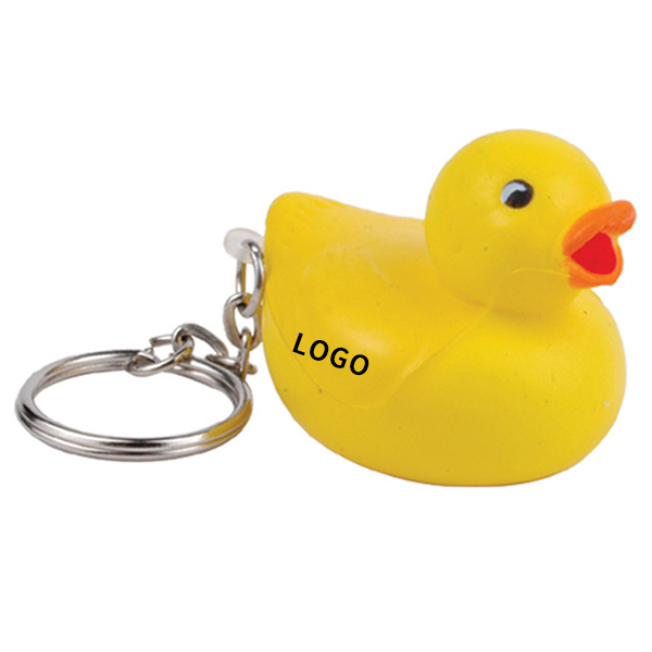 PU Elephant Stress Ball Keychain Pressure Reliever Keyring