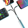 Zinc Alloy Three In One Fast Charging Data Cable