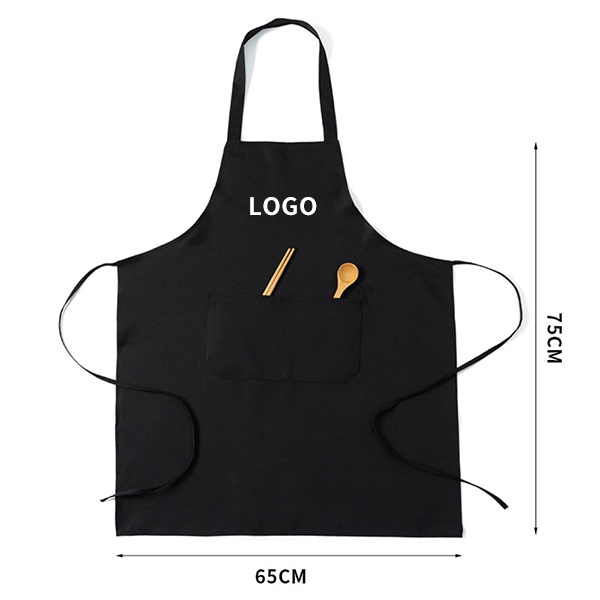 Advertising Apron Custom Logo Printing Promotional Gift With Two-Pocket 