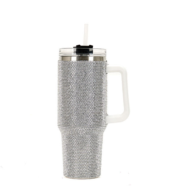 Customized Diamond Studded 40oz Insulated Tumbler
