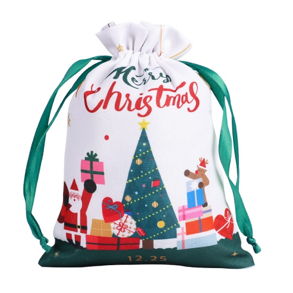 Christmas Polyester Gift Candy Bag For Kids