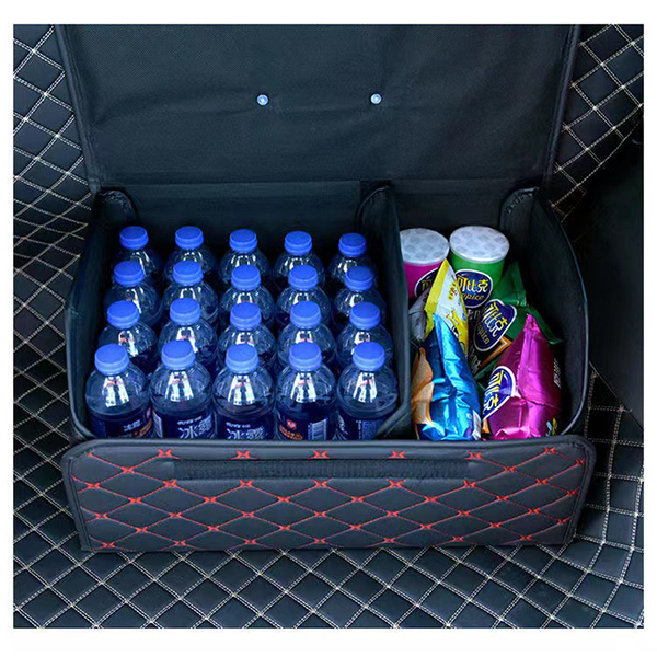 Leather Car Trunk Cargo Collapsible Organizer