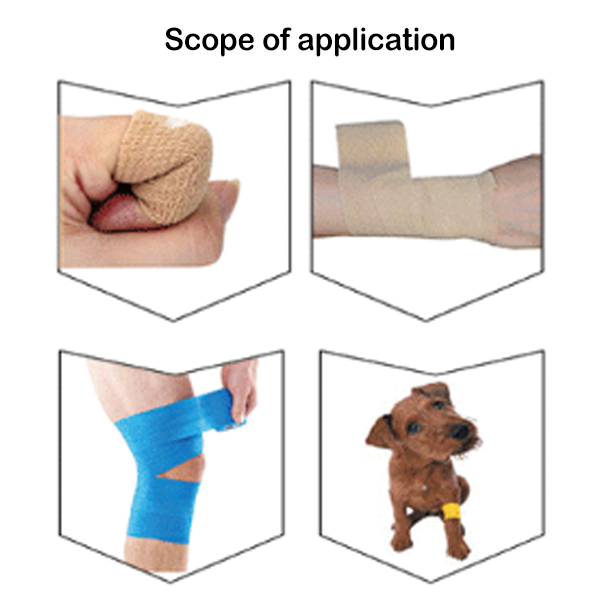 Sports Protection Self-Adhesive Elastic Bandage For Events